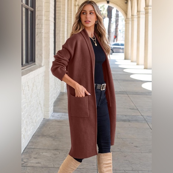 NWT Chestnut Brown Coatigan - Picture 10 of 10